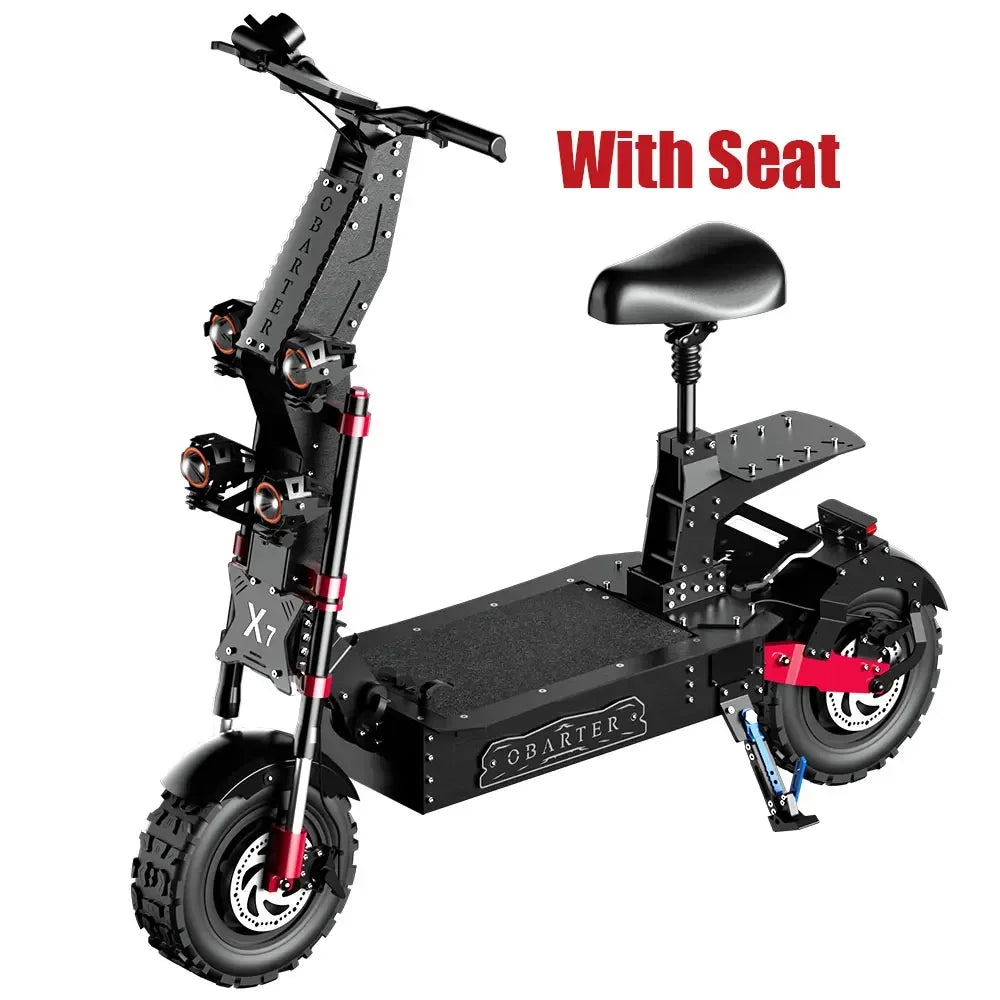 X7 Electric Scooter 8000W Dual Motor 60V 60Ah Battery Top Speed 90 km/h Max Range 140 km Foldable 14 Inch Tires Waterproof