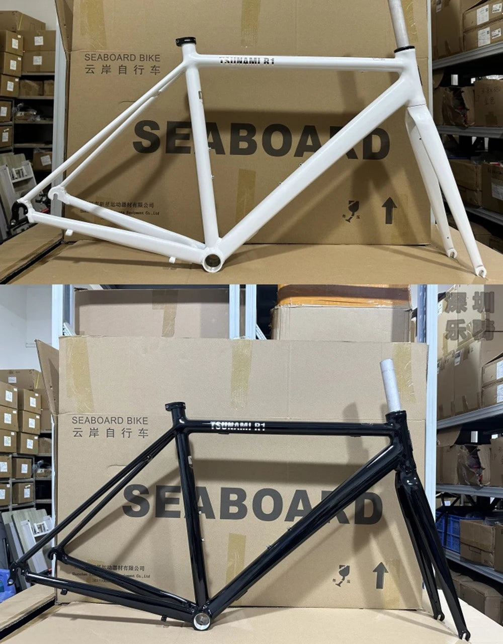 Le Cadre: TSUNAMI-Road Bicycle Frame, R1 Aluminum Alloy, 700C Rim Brake, C Clamp, Bicycle Rear Frame, Carbon Fork, New, 2024