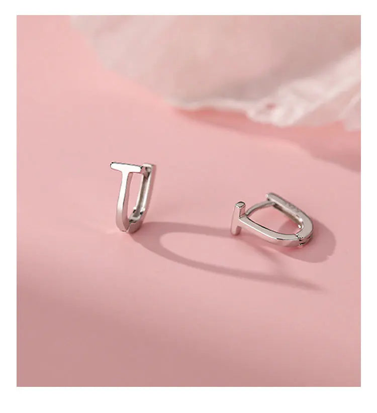 Boucles d'oreilles en argent Sterling 925 en forme de T, charmantes, Style minimaliste, cadeau de fête, bijoux fins pour femmes, nouvelle collection