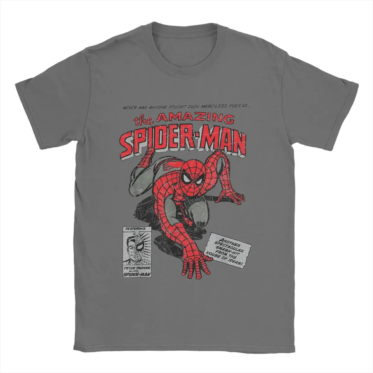 Spider-man Retro Comic Movie T-Shirt pour hommes, SpidSuffolk Tees, Creative Tees, Round Neck T-Shirt, 100% Cotton Birthday Present, Y-Man