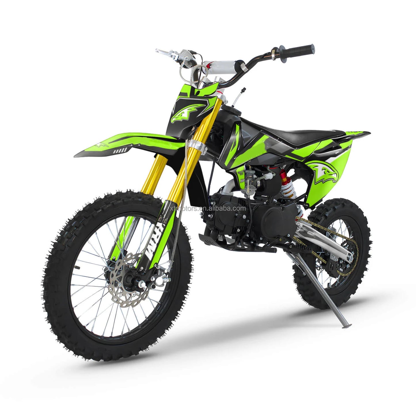 Nouveau Moto essence 125cc moteur coup de pied et démarrage électrique adulte Dirtbike