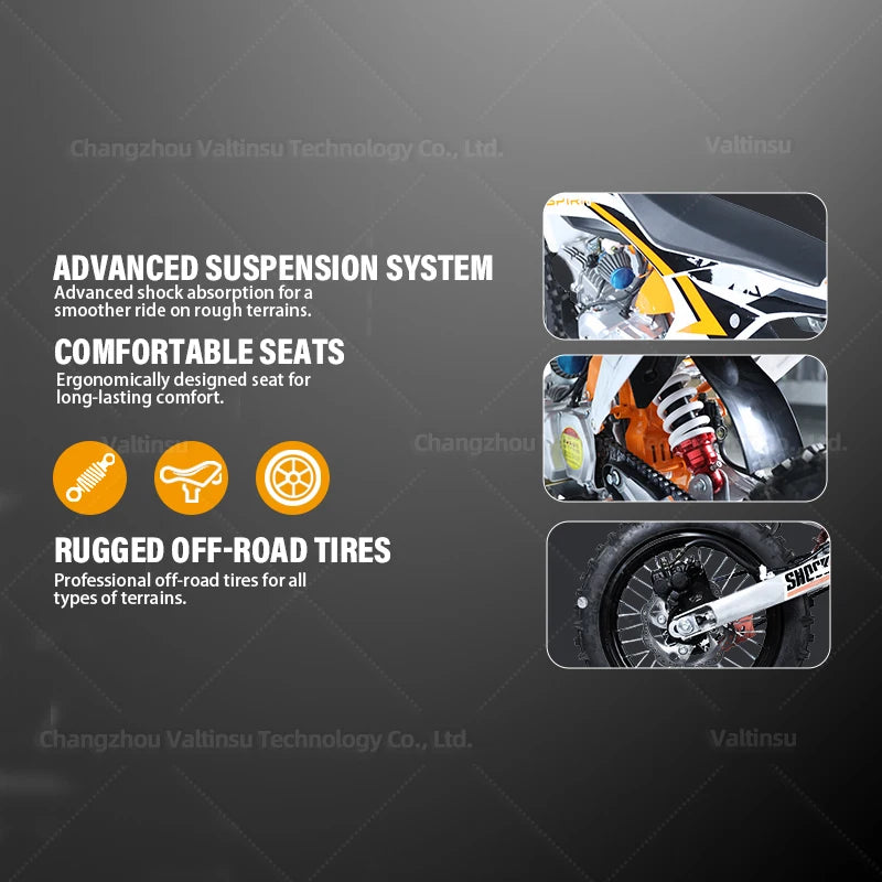đïž Dirt Bike 125cc Valtinsu â Moto Cross 4 Temps