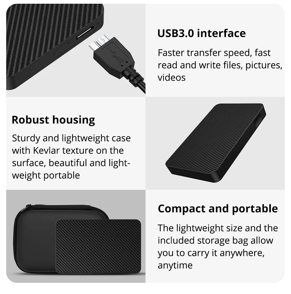 Disque dur externe portable HDD, 2.5 Go, 250 Go, 320 Go, 1 To, USB 3.0, ordinateur de bureau, PC, lapmedicents, consoles de jeu, TV, PS5, Xbox, 500