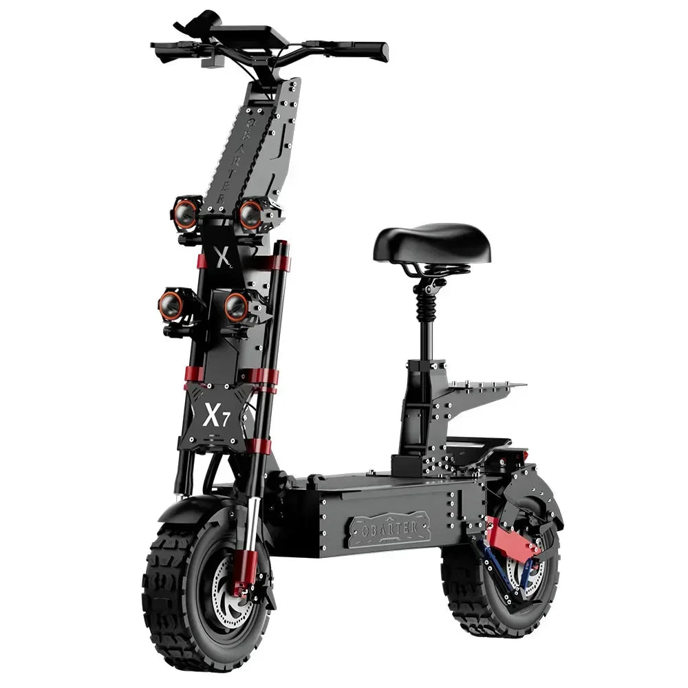 X7 Electric Scooter 8000W Dual Motor 60V 60Ah Battery Top Speed 90 km/h Max Range 140 km Foldable 14 Inch Tires Waterproof