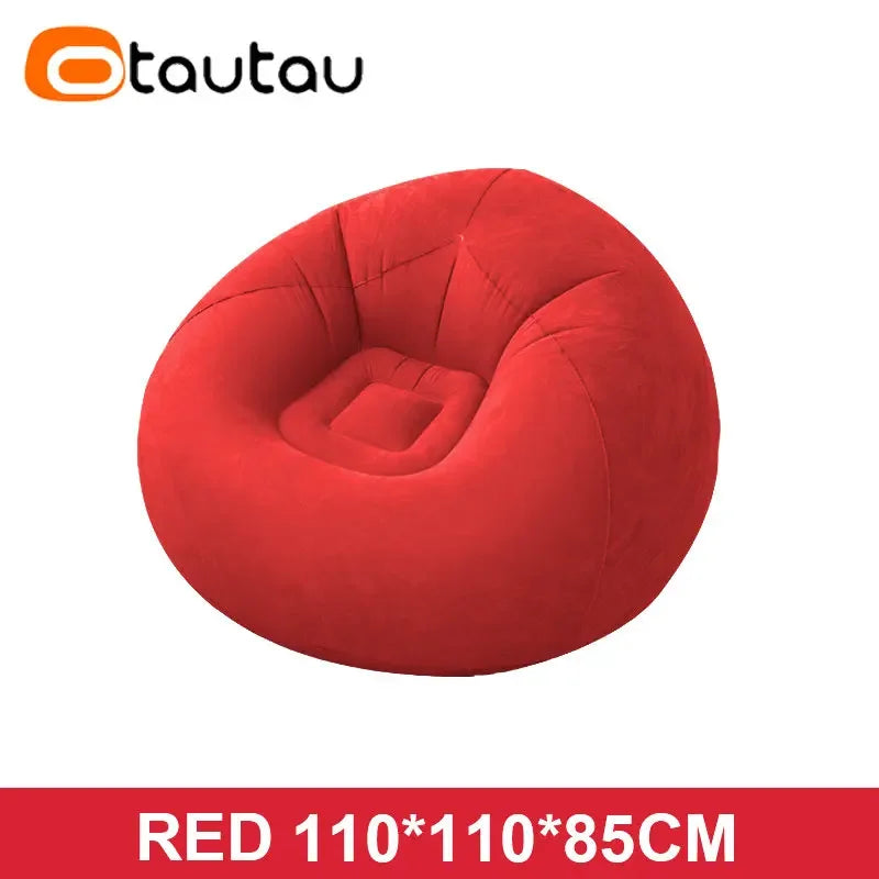 OTAUTAU canapé gonflable extérieur Portable Camping canapé pliant chaise de jardin confortable paresseux Pouf Sac gain de place meubles SF028