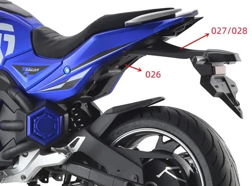 Moto électrique haute tension e-Odin haute vitesse 10000W 72V avec CBS