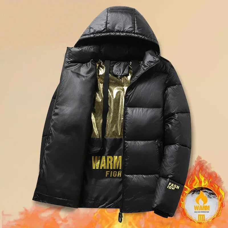 Parka d'hiver pour hommes, manteaux de luxe, mode, nouvelle Section, décontracté, épais, en coton, vêtements d'extérieur, coupe-vent, vestes chaudes, 2023
