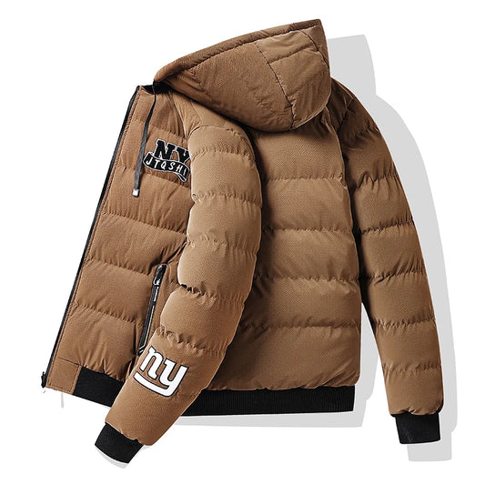 Veste Homme Hiver – Zippée avec Capuche Détachable, Épaisse et Confortable