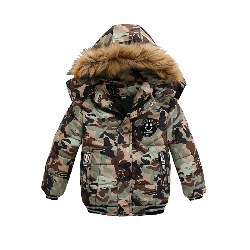 🧒 Doudoune Hiver pour Garçons – Parka Chaude 2025