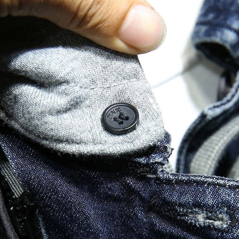 Veste en denim homme WTHINLEE – Hiver, capuche et doublure chaude