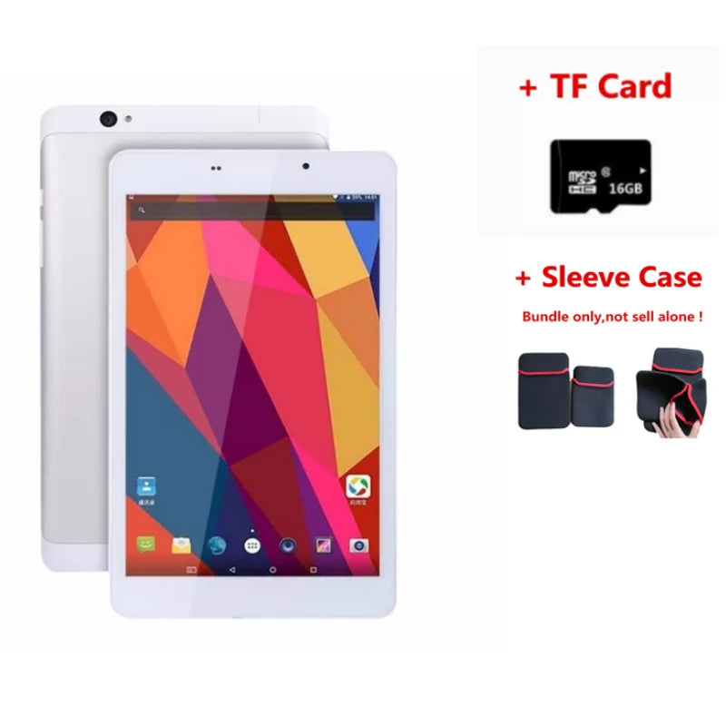 Tablette Android 6.0 8 pouces T8 3G/4G appel téléphonique 1920x1200 Pixels MTK8783 octa-core 2GB RAM 16GB ROM prise en charge GPS double carte SIM