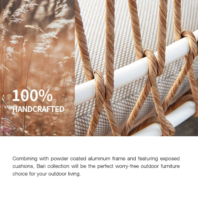 Artie haute qualité loisirs rotin canapé luxe PE tissé osier jardin Patio meubles d'extérieur canapé ensembles