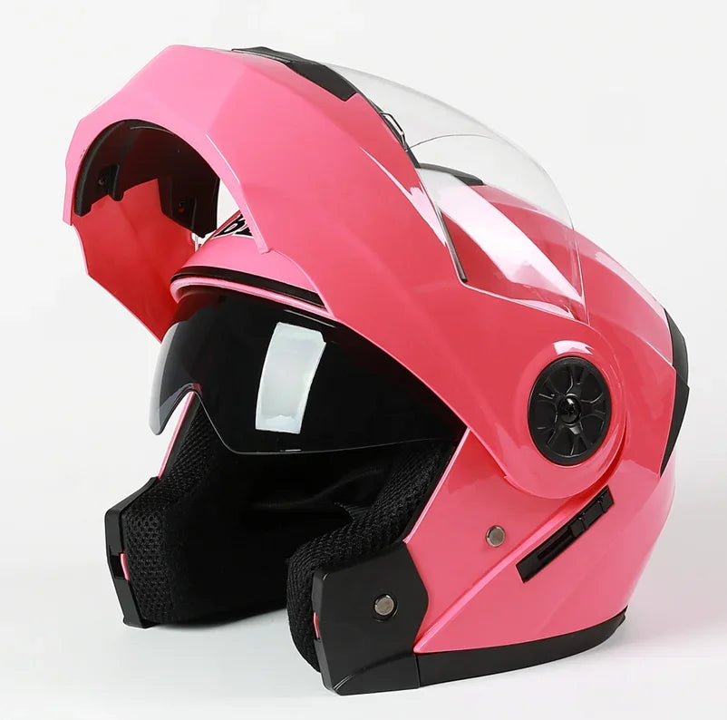 2020 nouveauté hommes moto course professionnelle casque rabattable matériau ABS casques modulaires à double lentille Certification DOT