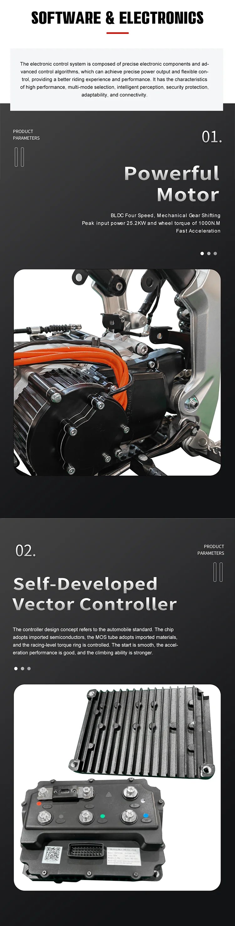 Moto Électrique Hors-Route 3000W-12KW 72V – Hiperfect