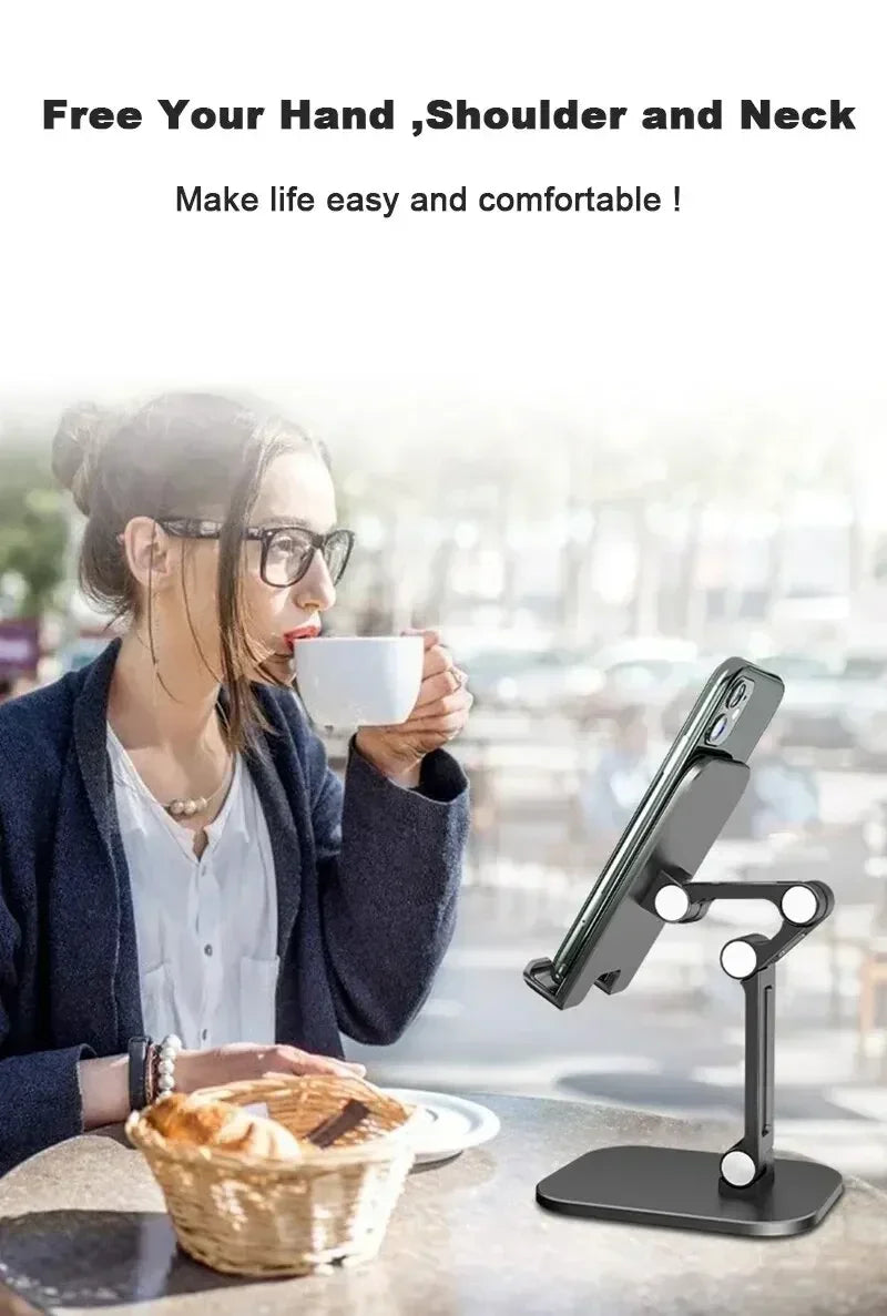 Support de téléphone portable de bureau pour IPhone IPad Xiaomi support de tablette de bureau pliable réglable support de téléphone portable de Table universel