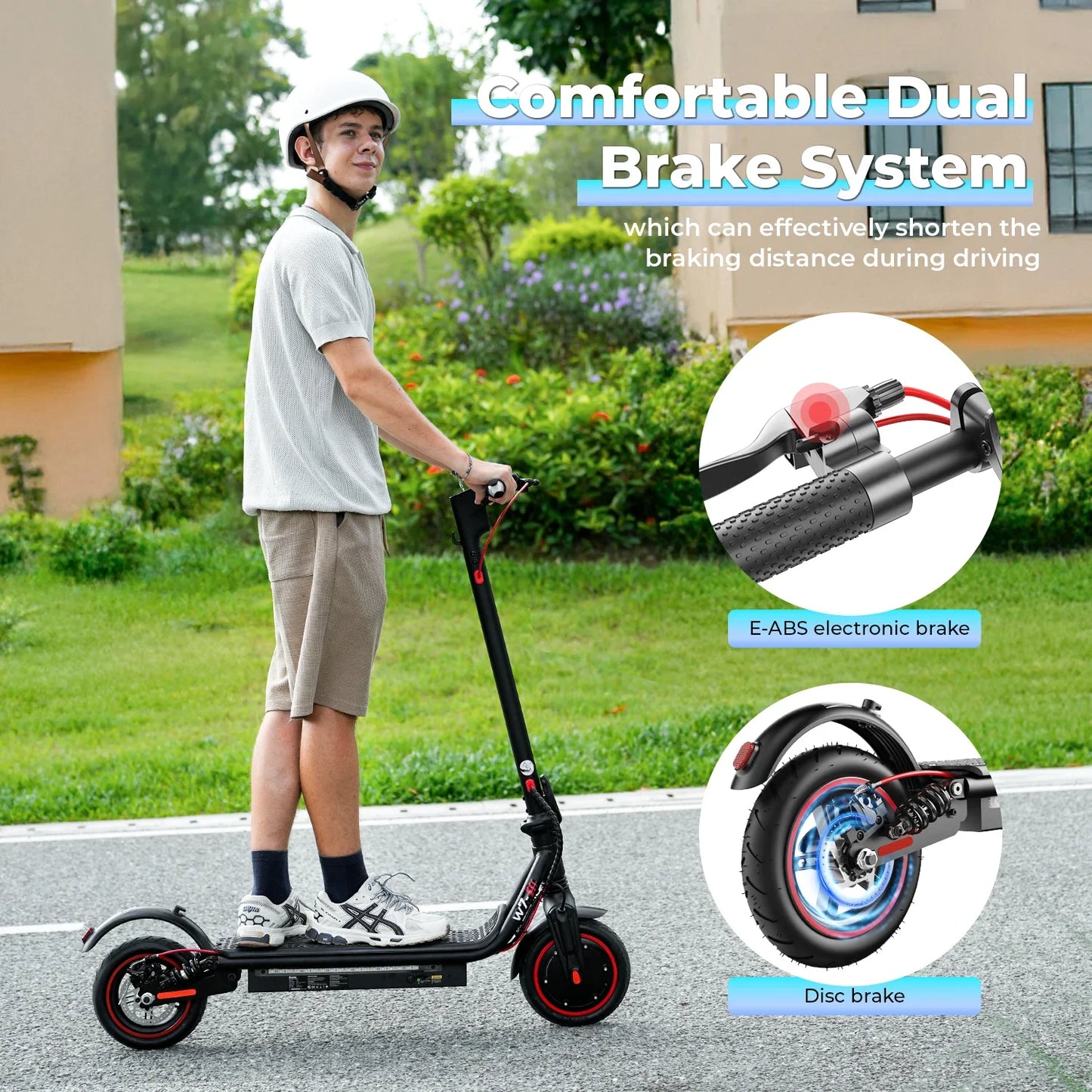 iScooter W7 – Trottinette Électrique Pliable 350W 36V 7.8Ah | 35 km/h, 30 km d’autonomie, Adulte & Urbaine