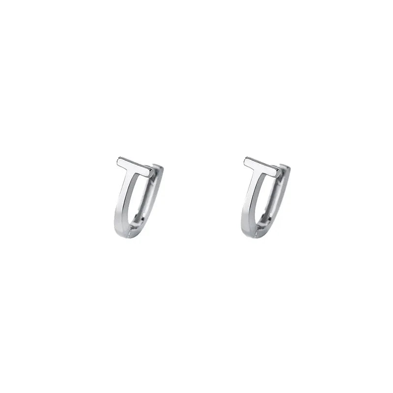 Boucles d'oreilles en argent Sterling 925 en forme de T, charmantes, Style minimaliste, cadeau de fête, bijoux fins pour femmes, nouvelle collection