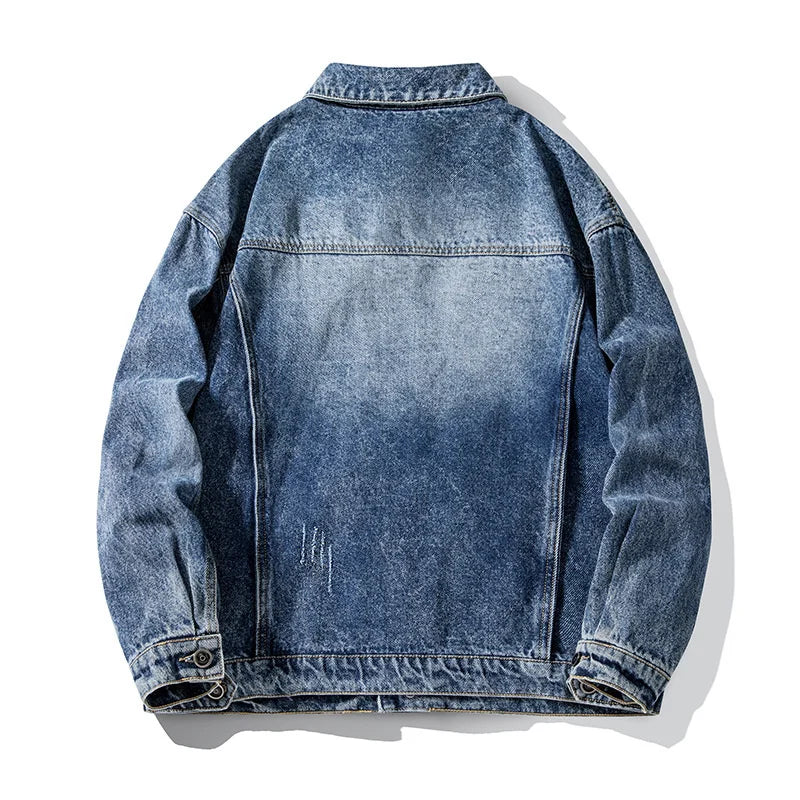 Veste en denim homme loose KK LUFAINA – Style casual sport printemps/automne