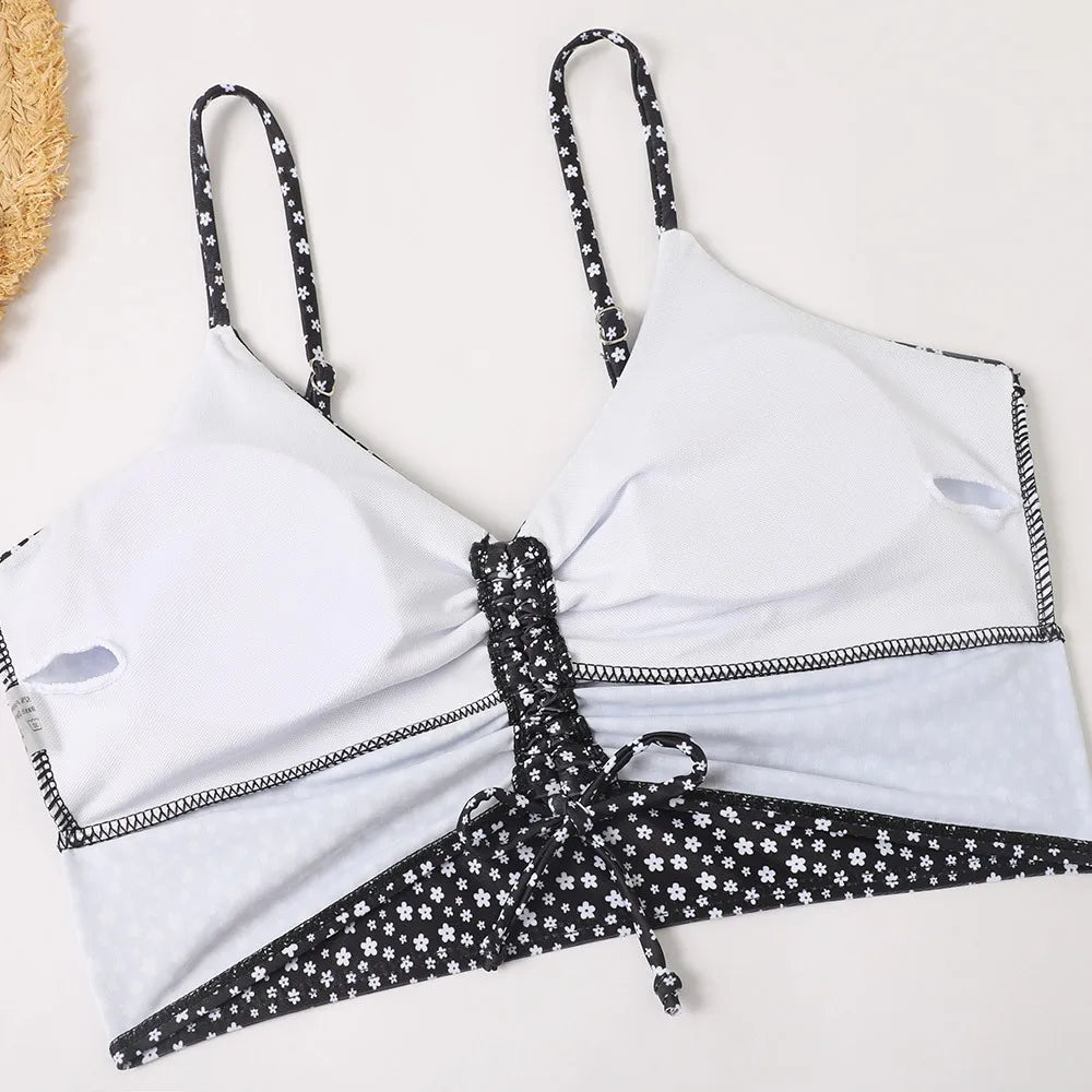Maillot de bain taille haute pour femmes, Bikini, Push Up, imprimé Floral