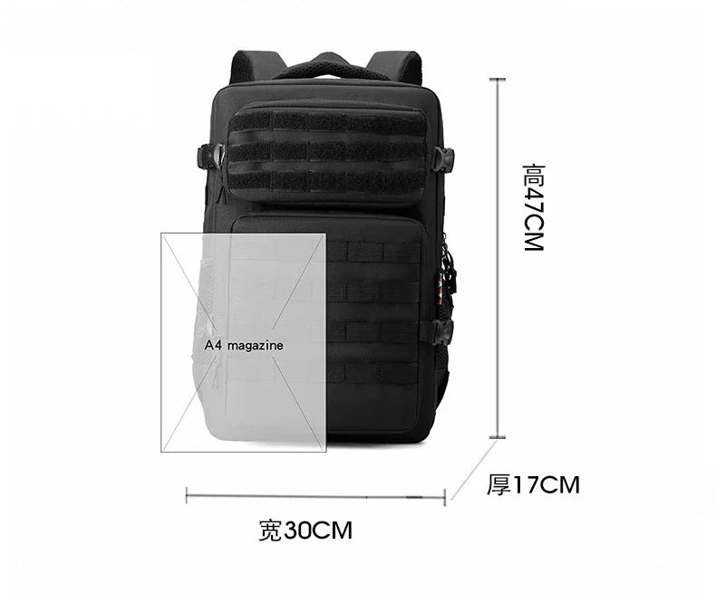 Sac à Dos Outdoor 35L – Imperméable, Anti-vol, Camping & Randonnée