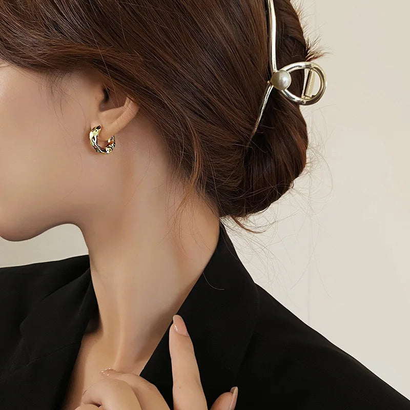 Boucles d'oreilles circulaires en argent Sterling 925 pour femmes, cerceau d'oreille en argent véritable, tendance, nouvelle collection, offre spéciale