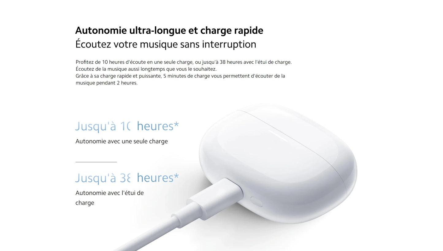 Redmi Buds 5 Pro : Son haute résolution et 38 heures d'autonomie