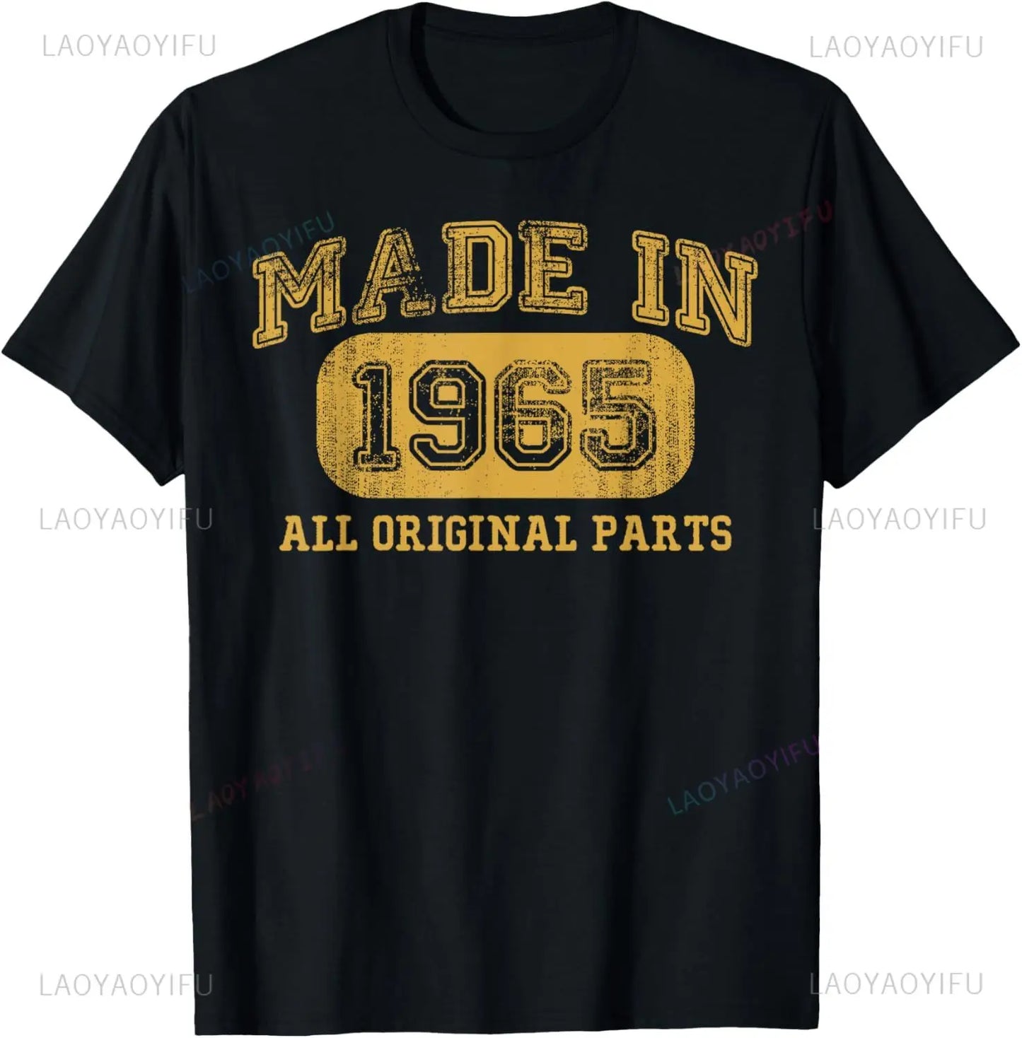T-shirt Vintage 60 ans – Voiture 1965, Unisexe, Manche Courte, Cadeau Homme