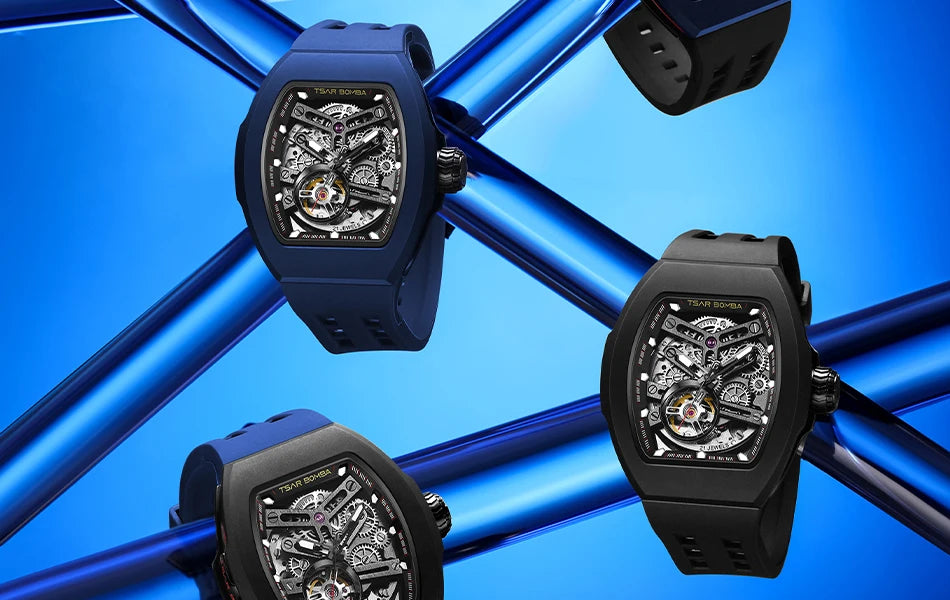 TSAR BOMBA TB8218 lnterchangeable Automatic Watch fo Men DIY Wristwatch Mens Mechanical Watch Set