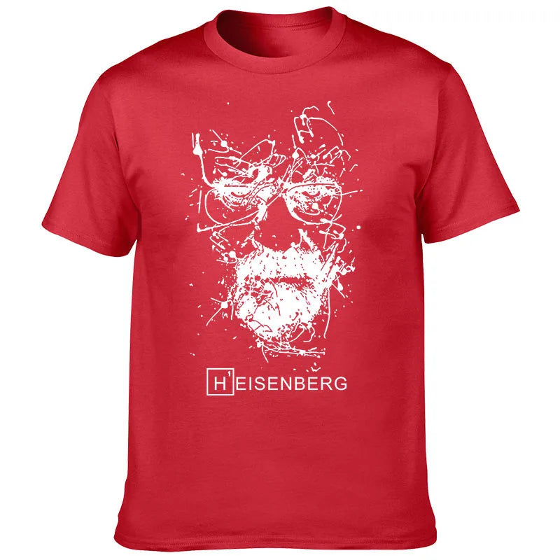 2022 Européen et Américain Créatif Breaking Bad Heisenberg T-shirt Série TV Impression Hommes Rue Mode T-shirt Haut Décontracté