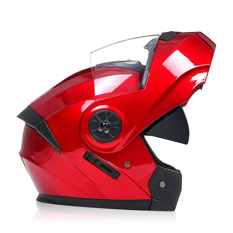 Casque de moto rabattable pour hommes et femmes, sécurité, descente, motocross, course modulaire, visage intégral personnalisé, approuvé par le DOT