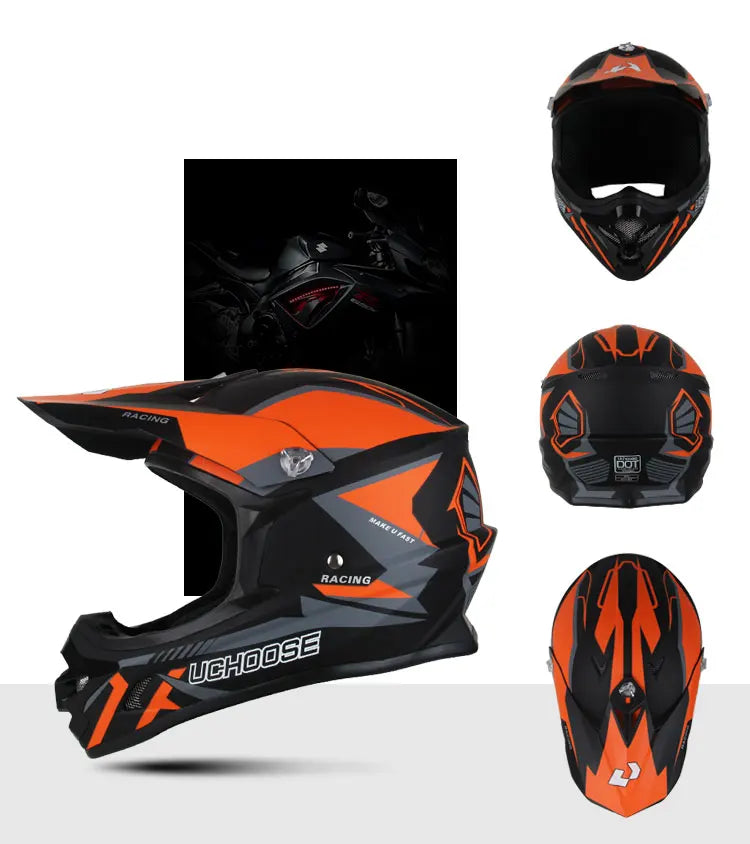 Casque de motocross classique pour hommes et femmes, casque de course, motocross, descente, hors route, rallye, endflats, adultes, femme, 2023