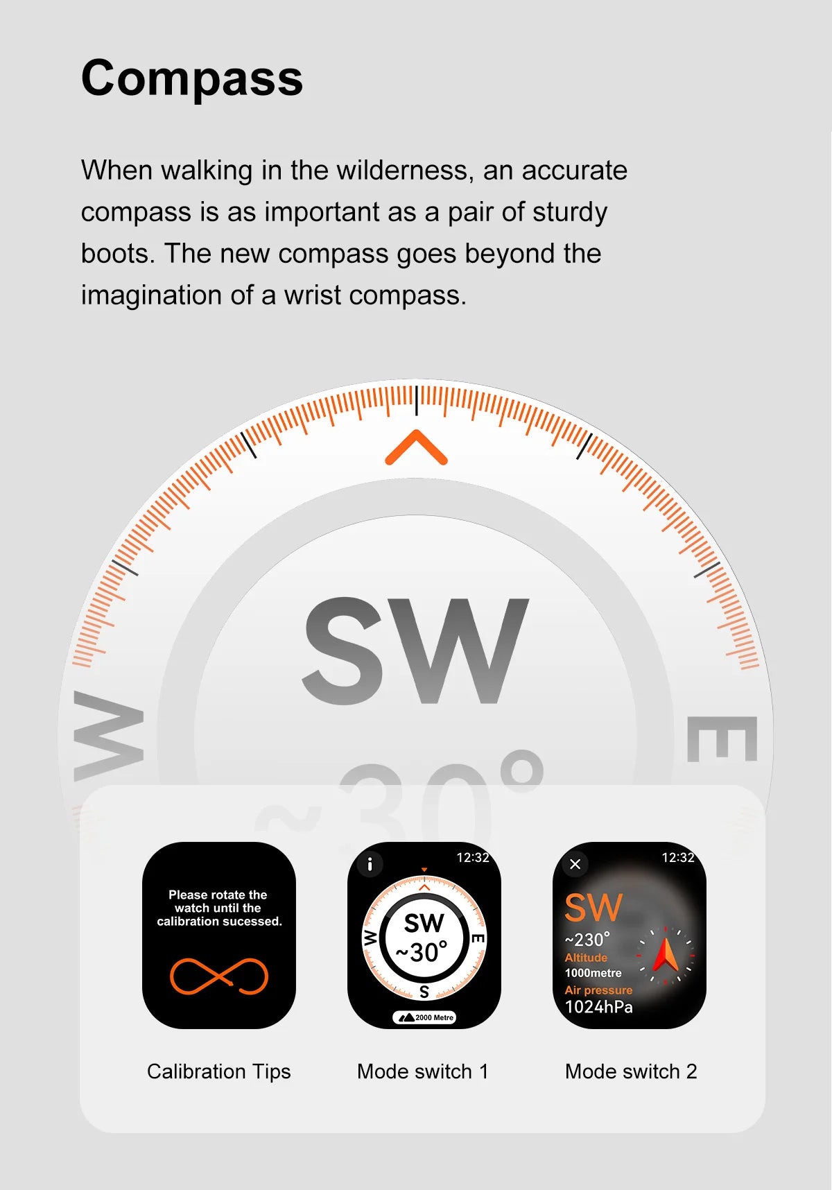 Montre Connectée GUHUAVMI Apple Watch Ultra 2 – AMOLED, Suivi Santé, Multi-Sports, IP67