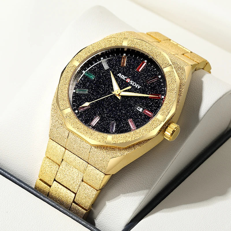Montre Quartz Homme – Acier Inoxydable Élégante & Résistante