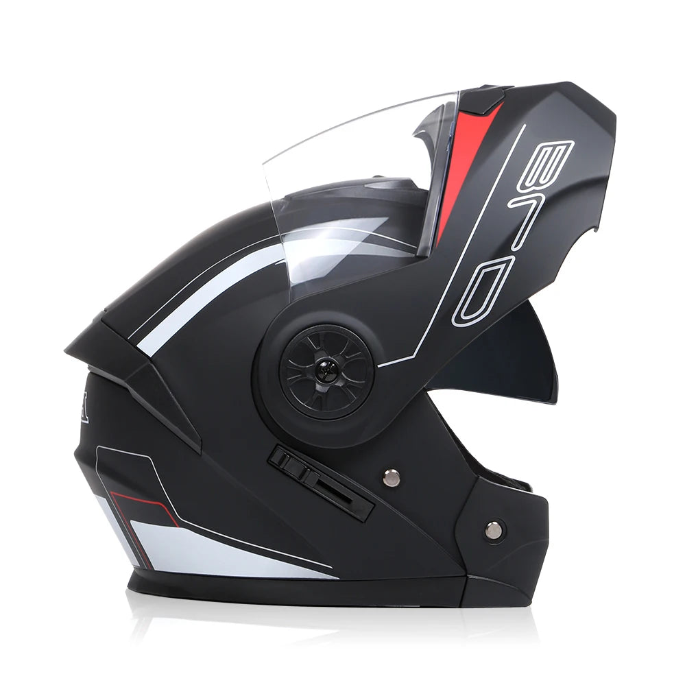 Casque de moto rabattable pour hommes et femmes, sécurité, descente, motocross, course modulaire, visage intégral personnalisé, approuvé par le DOT