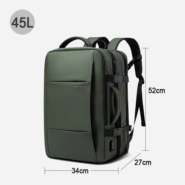 Sac à Dos Homme Bange 20-35L – Oxford, Multi-Poches, Style Commerce