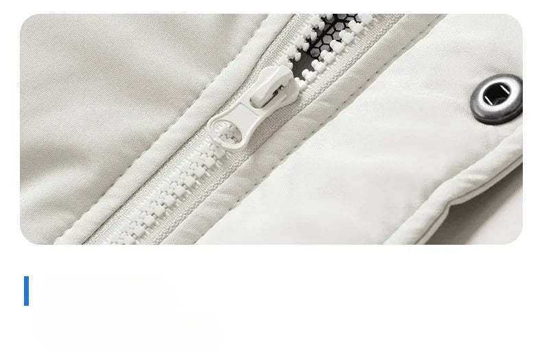 Parka chauffante à capuche pour homme, veste rembourrée, manteau long, veste chaude, technologie graphène, style coréen, haut de gamme, couple, hiver, 2024