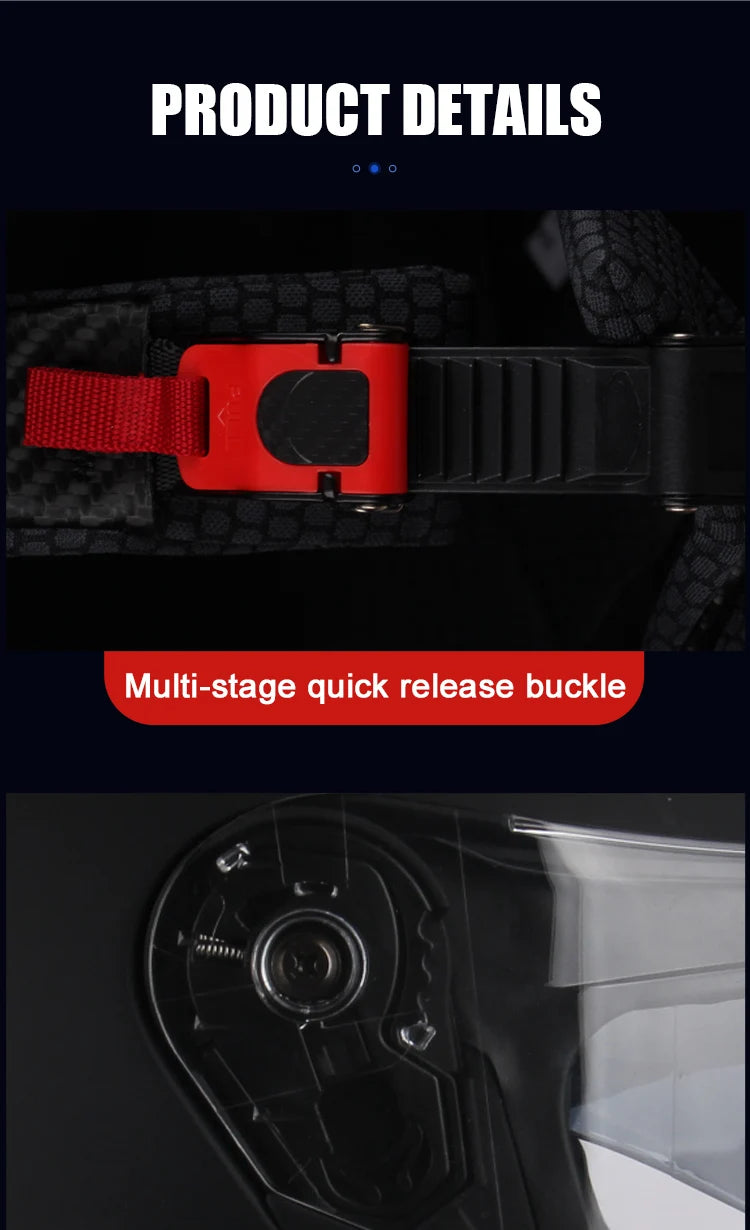Uchoose-d'expériences intégraux approuvés DOT pour hommes et femmes, équipement de protection contre les collisions, casque rabattable pour moto, double pare-soleil