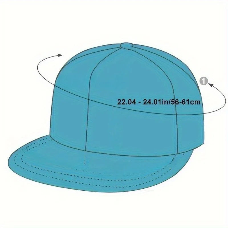Casquette Baseball Unisexe Diamant Snapback Réglable Hip Hop Papa Hat Camionneur