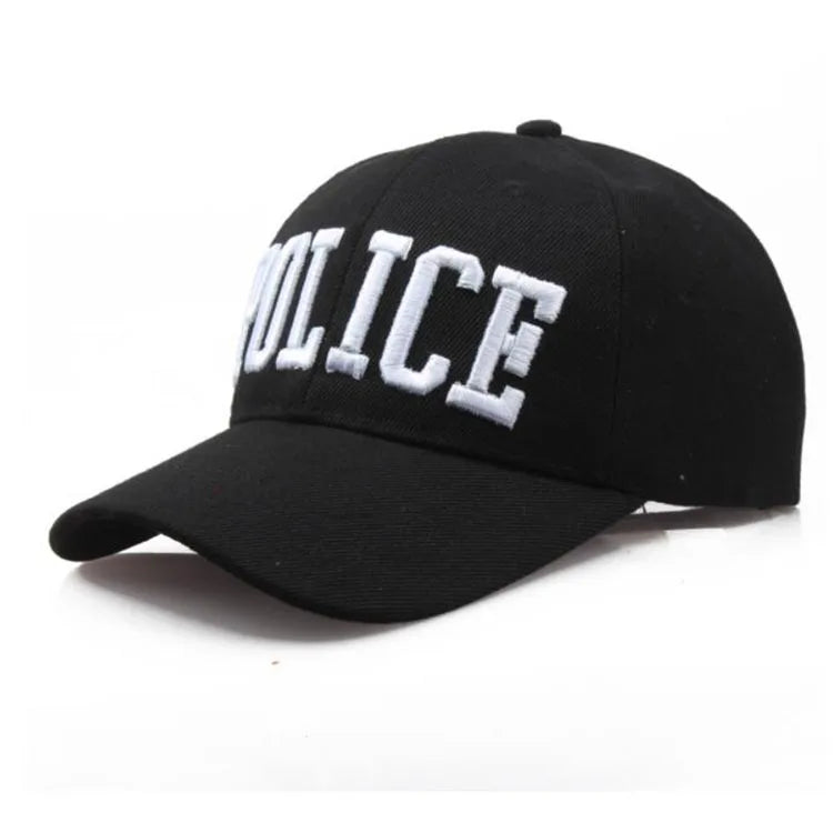 Casquette Baseball Lettre Police Unisexe Réglable Chapeau Camionneur Golf Sport