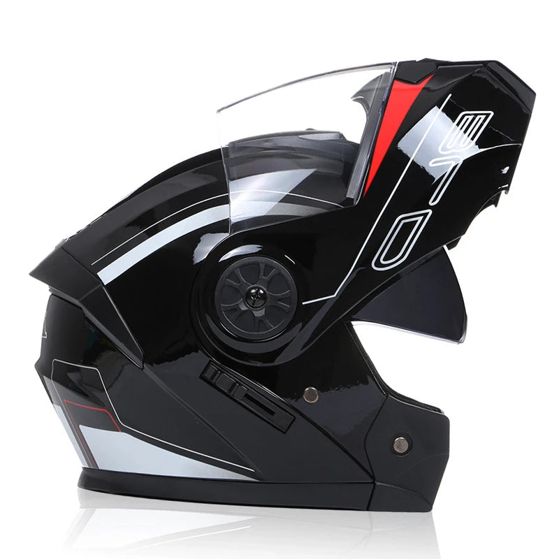 Casque de moto rabattable pour hommes et femmes, sécurité, descente, motocross, course modulaire, visage intégral personnalisé, approuvé par le DOT