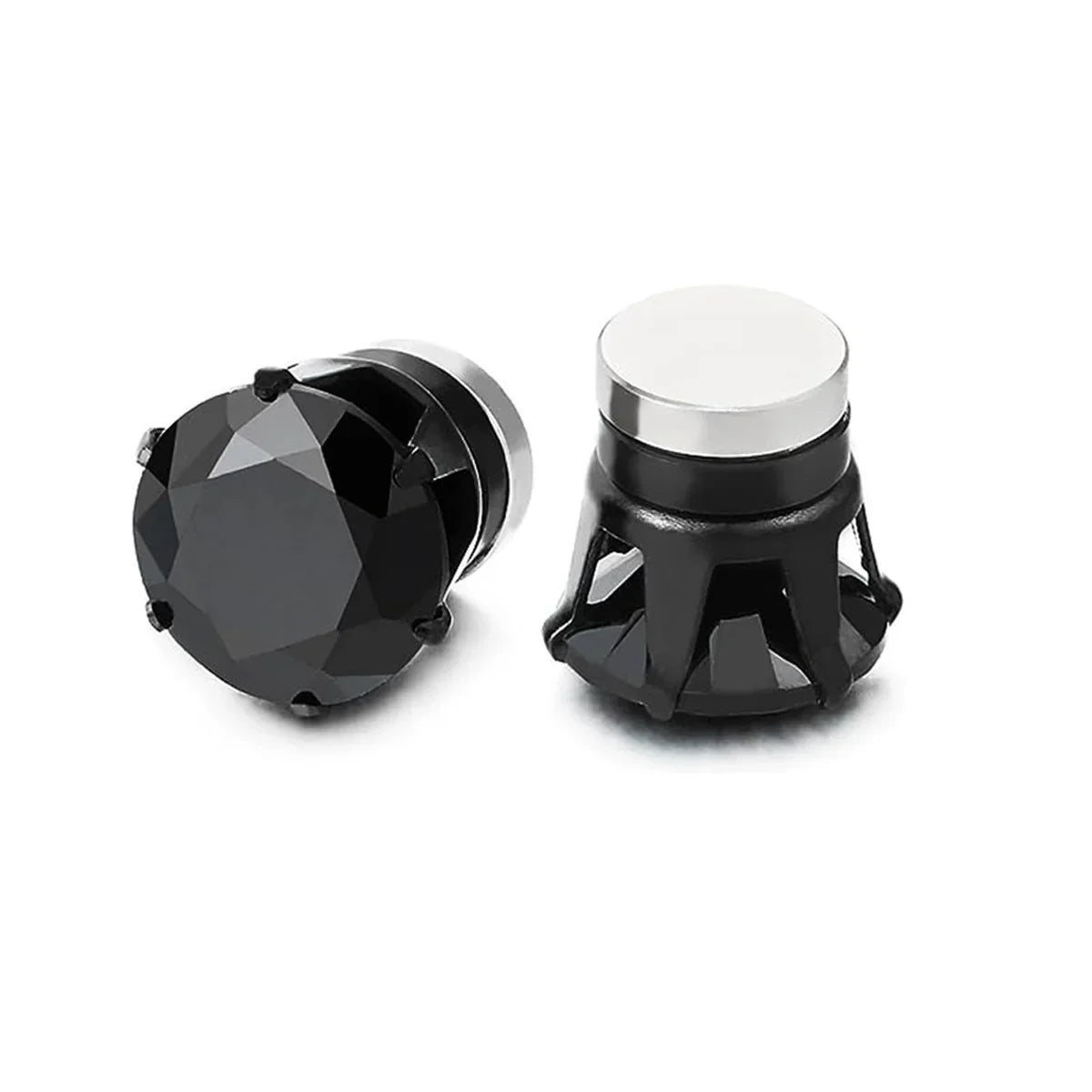 1 paire de boucles d'oreilles en Zircon pour hommes et femmes, en acier inoxydable, en cristal, pour garçons et filles, Mini boucles d'oreilles, Piercing, bijoux cadeau