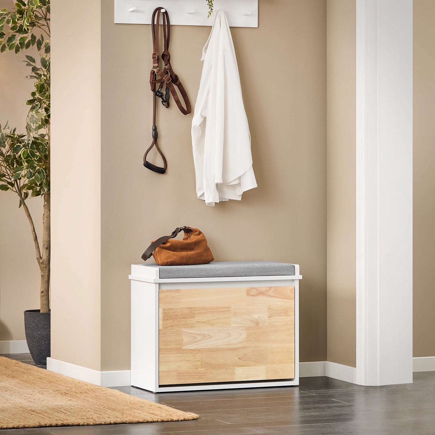 SoBuy – Placard à Chaussures avec Banc et Rangement
