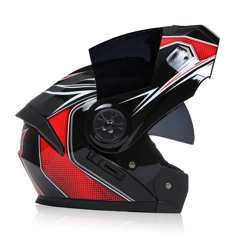 Casque de moto rabattable pour hommes et femmes, sécurité, descente, motocross, course modulaire, visage intégral personnalisé, approuvé par le DOT