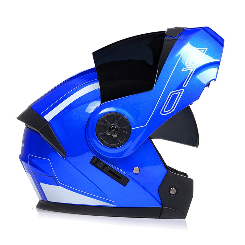 Casque de moto rabattable pour hommes et femmes, sécurité, descente, motocross, course modulaire, visage intégral personnalisé, approuvé par le DOT