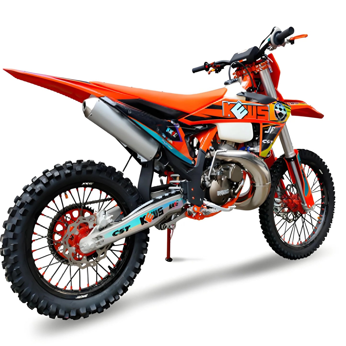 KEWS K23 MT250 250cc moto-cross tout-terrain refroidi à l'eau motos tout-terrain 2 temps avec arbre d'équilibre Motocross Enduro