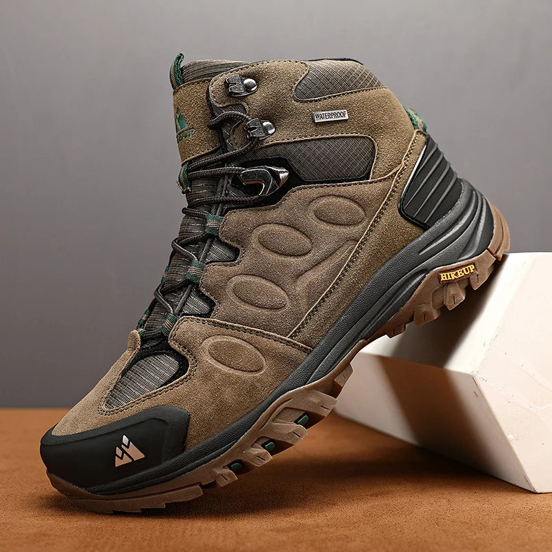 HIKEUP Bottes de Randonnée Homme – Chaudes, Confortables et Respirantes pour Plein Air