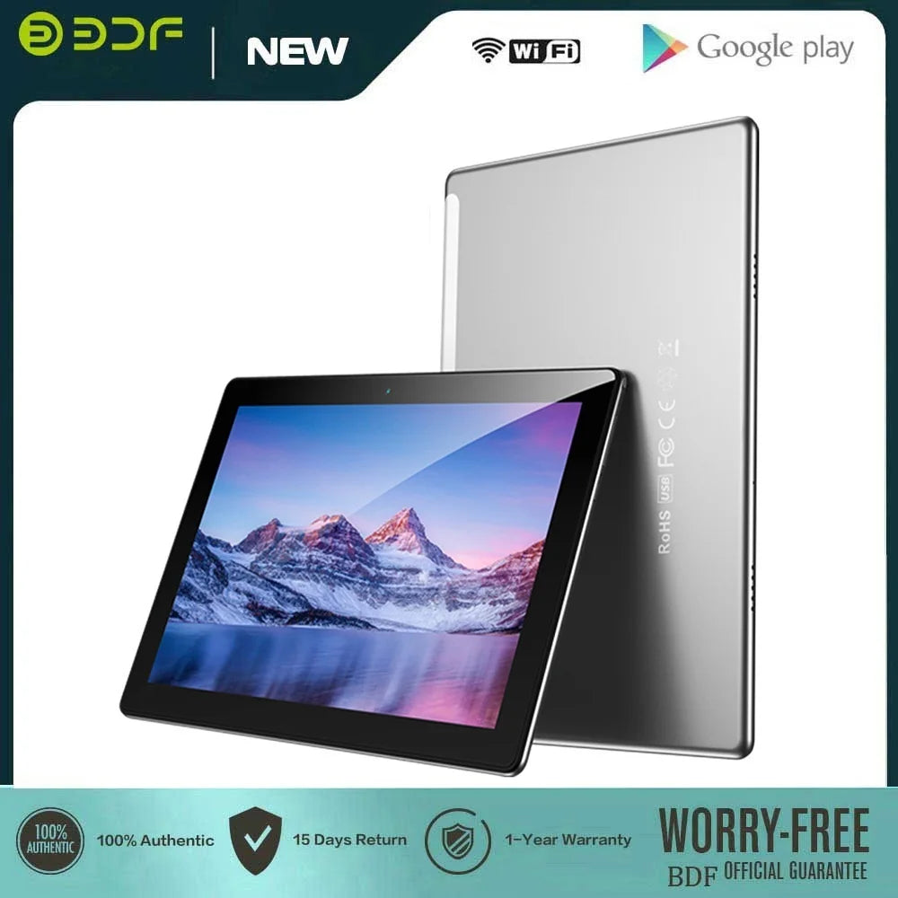 Version mondiale 10.1 pouces Octa Core tablette Pc 4GB RAM 64GB ROM Google Play double caméra double SIM appel téléphonique Bluetooth Wifi tablette