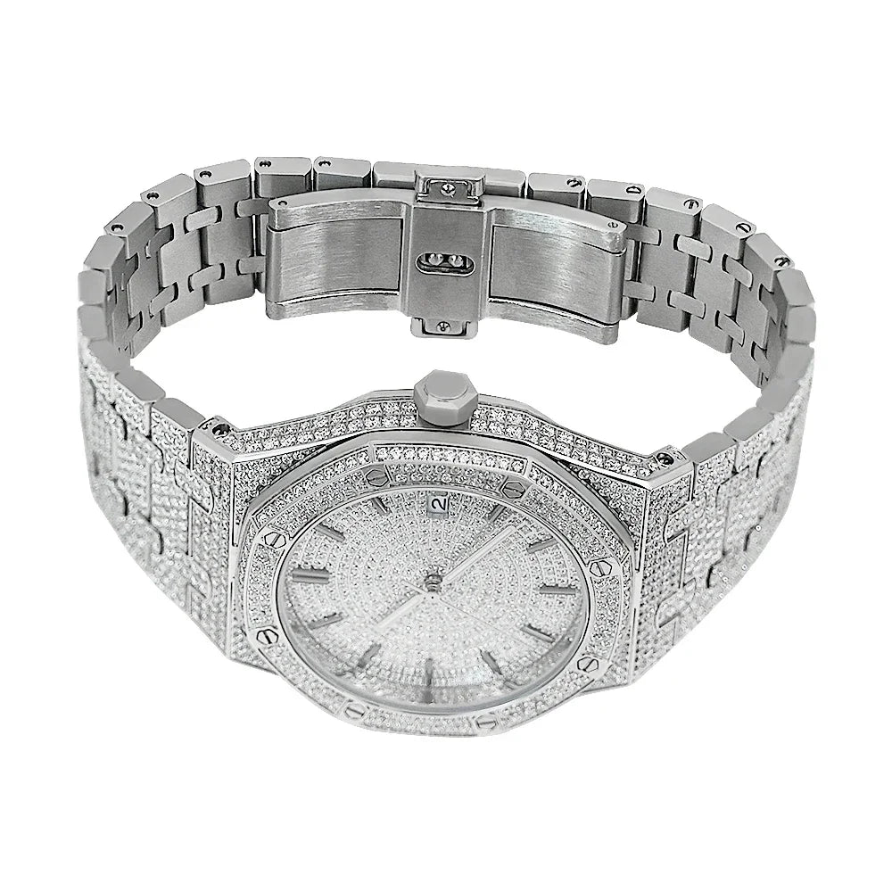 Luxury Diamond Watch – Japanese Seiko NH35 Mechanical Movement – In Stock at ParisPetitPrix.com