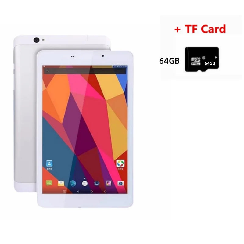 Tablette Android 6.0 8 pouces T8 3G/4G appel téléphonique 1920x1200 Pixels MTK8783 octa-core 2GB RAM 16GB ROM prise en charge GPS double carte SIM