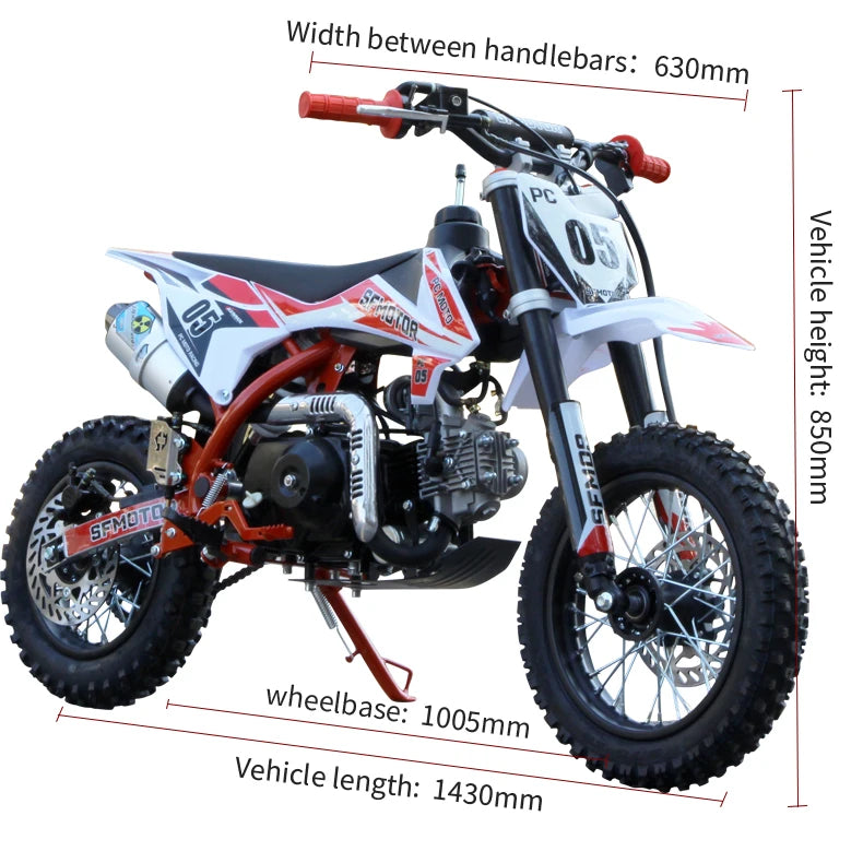 đïž Kids Dirt Bike 50cc â Moto Cross 4 Temps pour Enfant